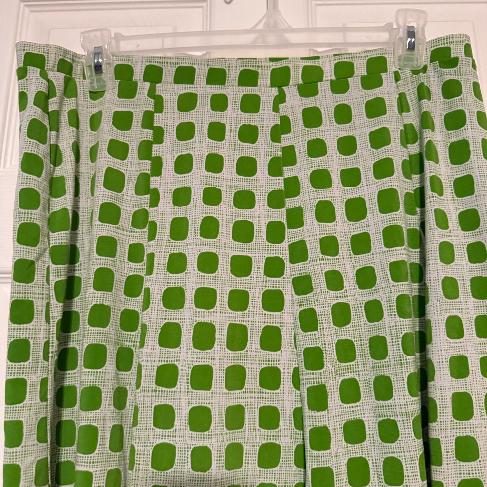 George Green Squares A-Line Midi Skirt - Picture 2 of 8